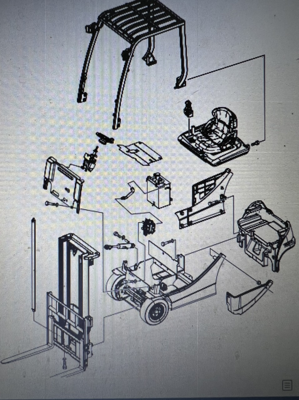 Xe nâng điện 1.5 tấn cũ