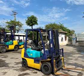 Xe nâng hàng cũ 1.5 tấn máy dầu FD15C-16             0973766284