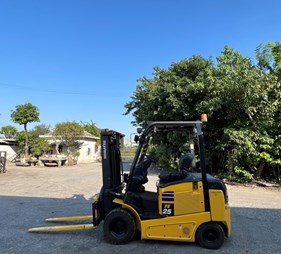Xe nâng điện 2,5 tấn cũ mâm xoay FE25-1        0973766284