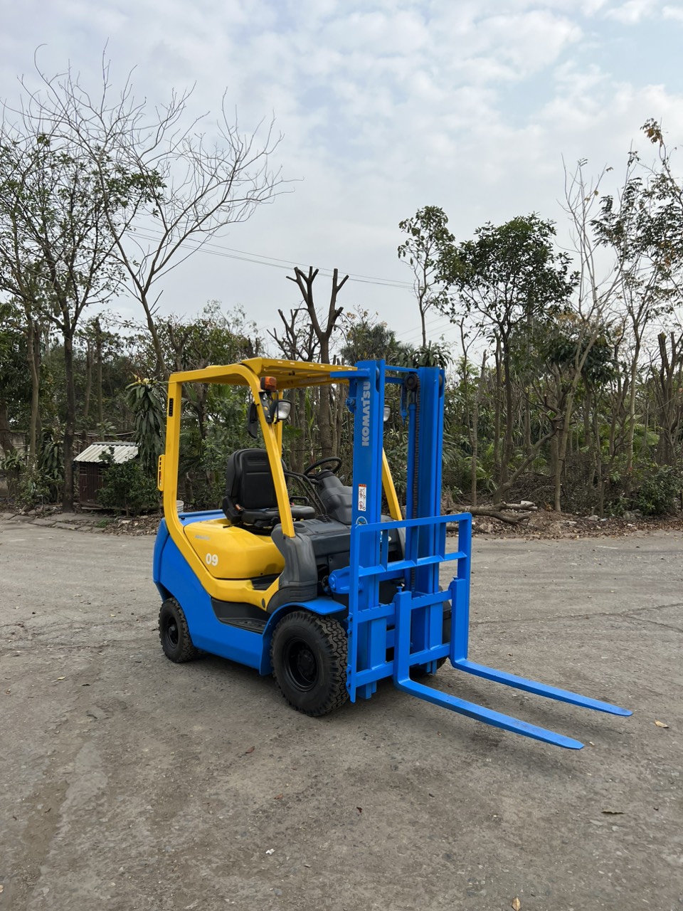 Xe nâng xăng 0.9 tấn